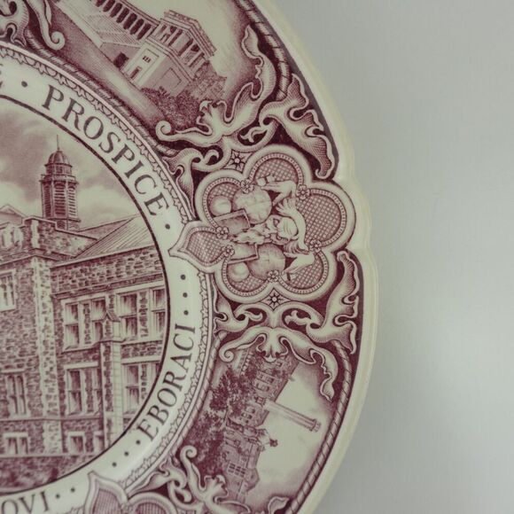 Wedgewood Mulberry Plate College Of The City Of New York The Chemistry Building - Picture 3 of 9